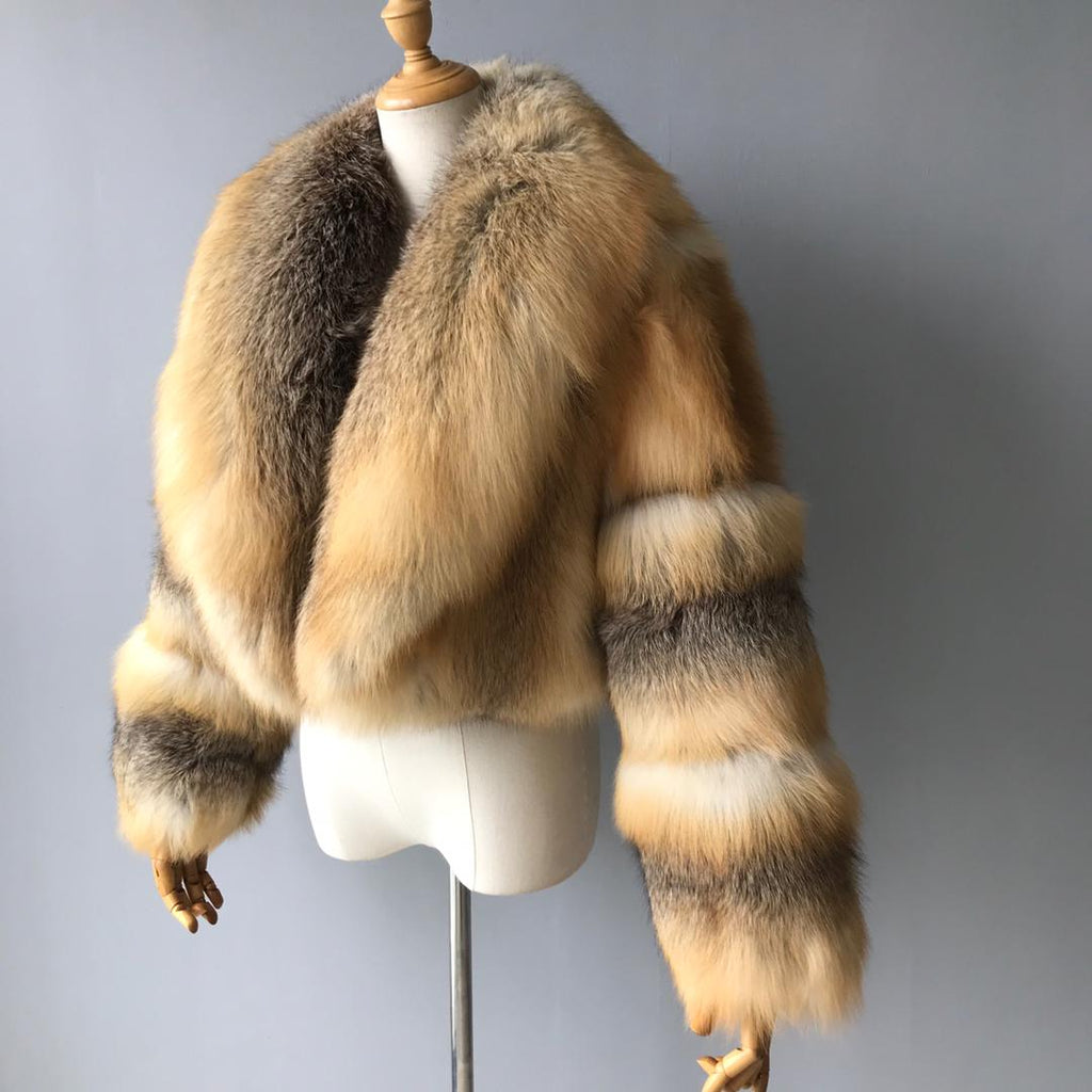 Women's Charlotte Crop Fox Bomber