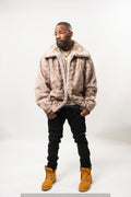 Men's Mink Bomber Jacket [Iris]