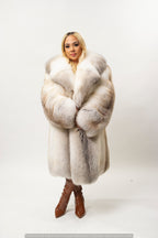 Women's Caramel Swirl Fox Coat