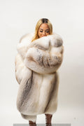 Women's Caramel Swirl Fox Coat