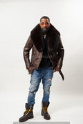 Men's Trey Biker Brown Full Fox Fur [Brown Fox]