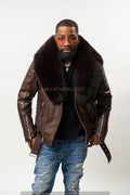 Men's Trey Biker Brown Full Fox Fur [Brown Fox]