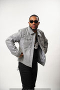 Men's Dylan Jacket Gray Leather