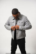 Men's Dylan Jacket Gray Leather
