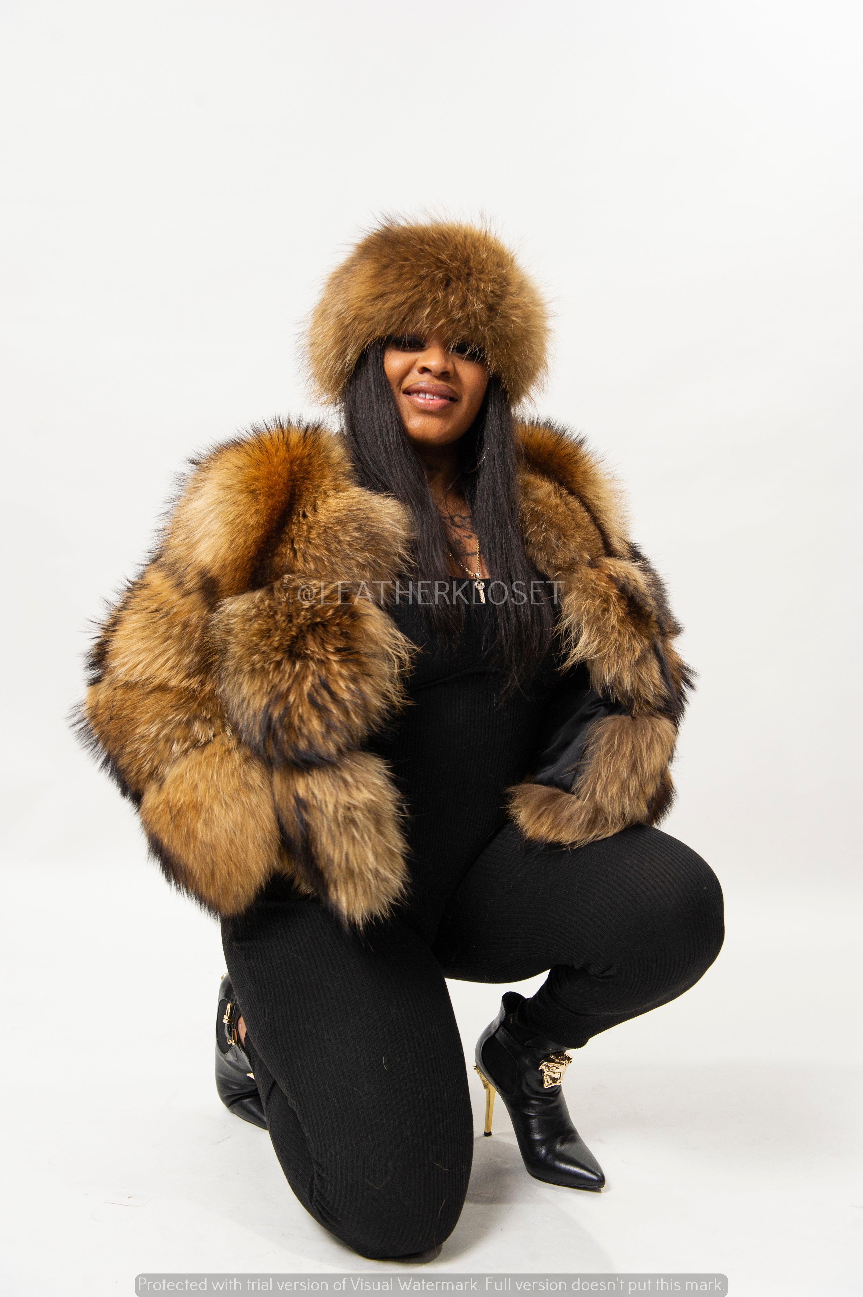 ジャケット・アウター archive raccoon fur leather jacket Balmain Raccoon Fur Bomber Leather Jacket – Justin Reed