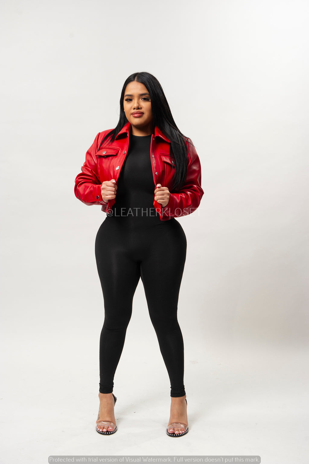 Women's Jean Jacket [Red]