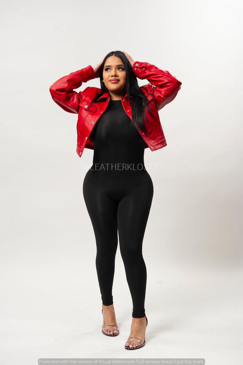 Women's Jean Jacket [Red]