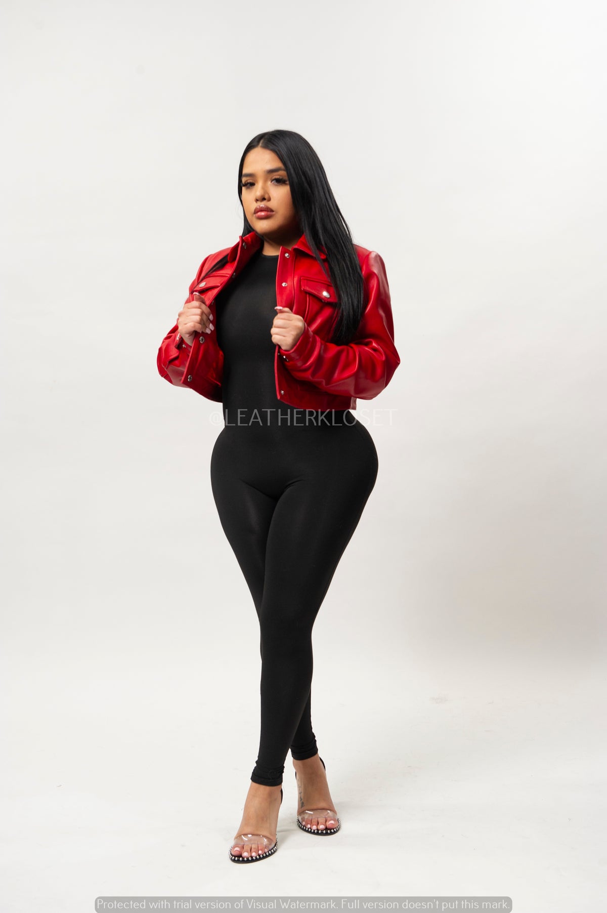 Women's Jean Jacket [Red]
