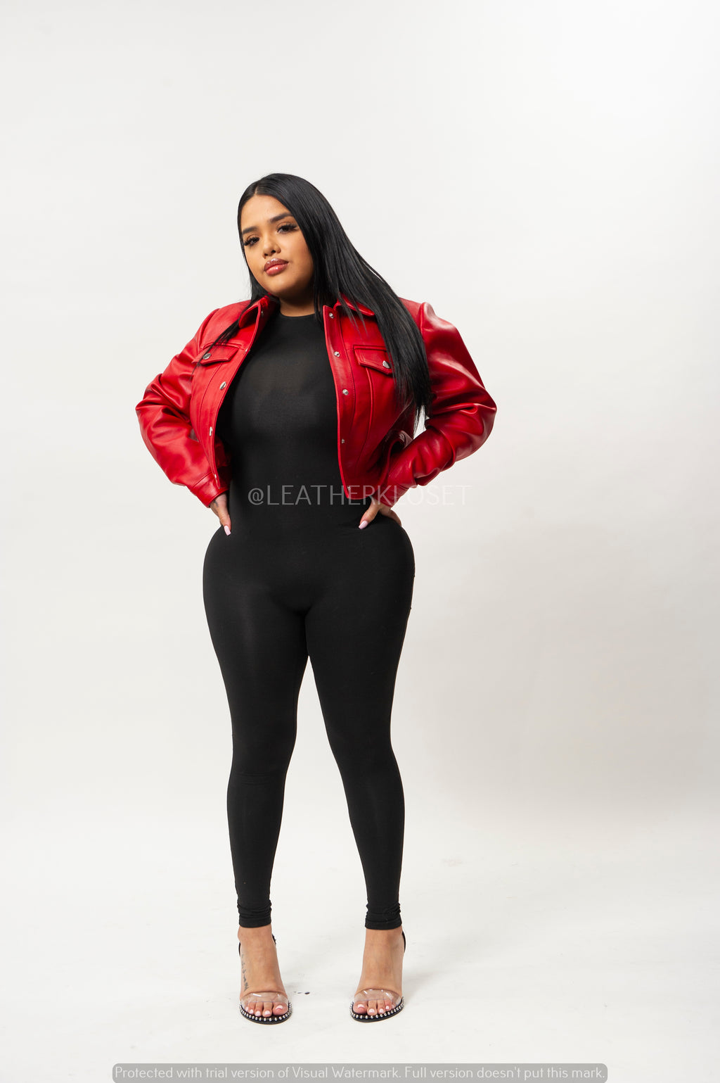 Women's Jean Jacket [Red]