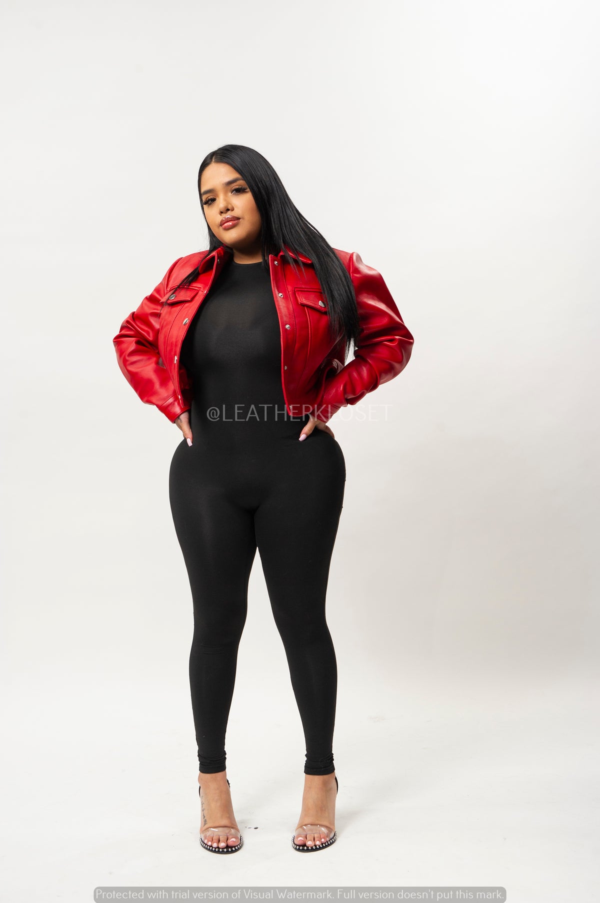 Women's Jean Jacket [Red]