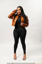 Women's Jean Jacket [Saddle Brown]
