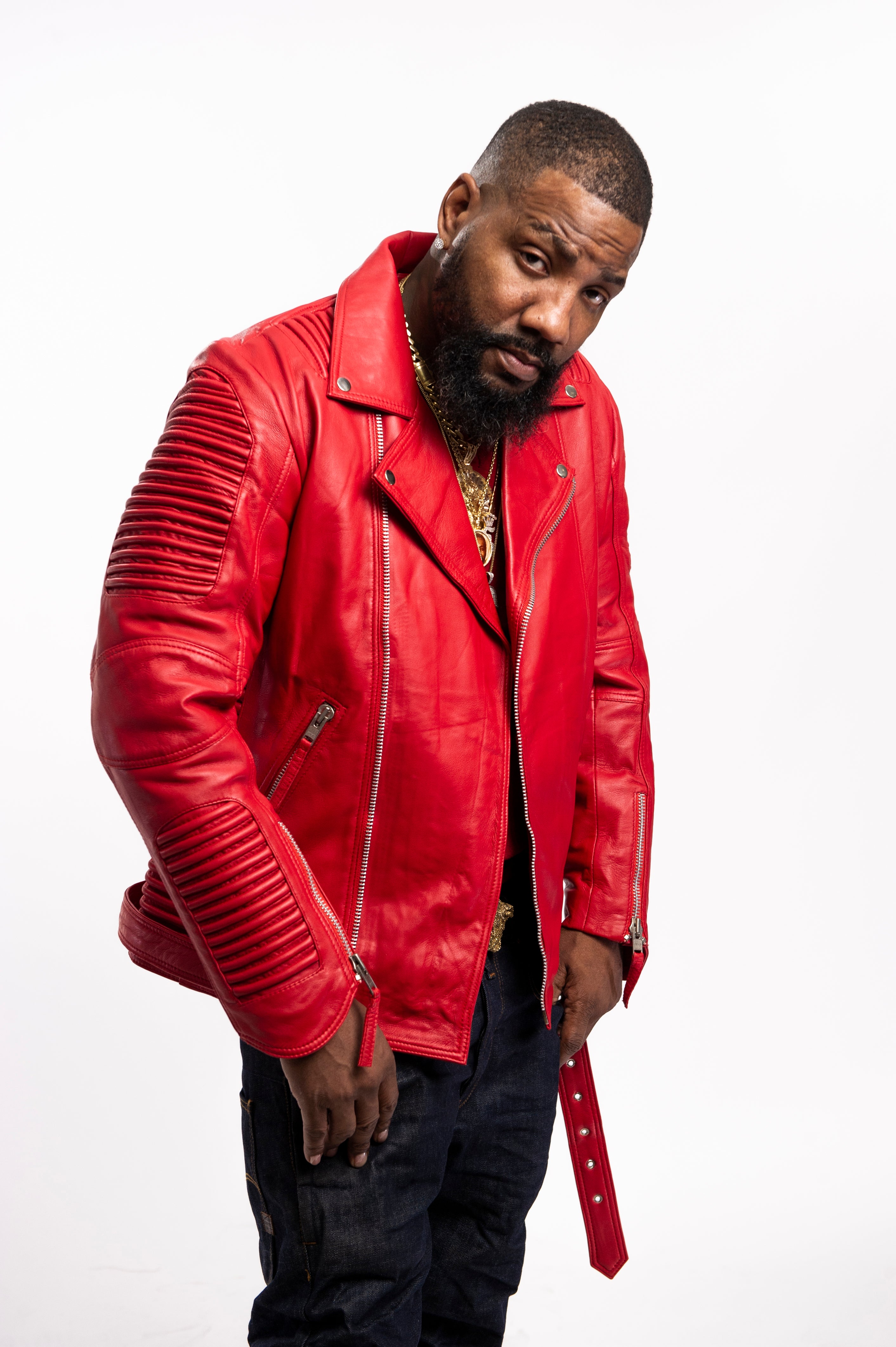 Men's Trey Biker Jacket [Red] – LeatherKloset