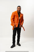 Men's Trey Biker Jacket [Orange]