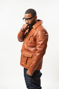 Men's Safari Leather Jacket [Caramel Crunch]
