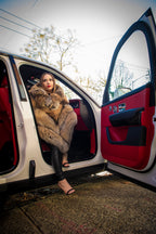 Women's Fox Fur Poncho