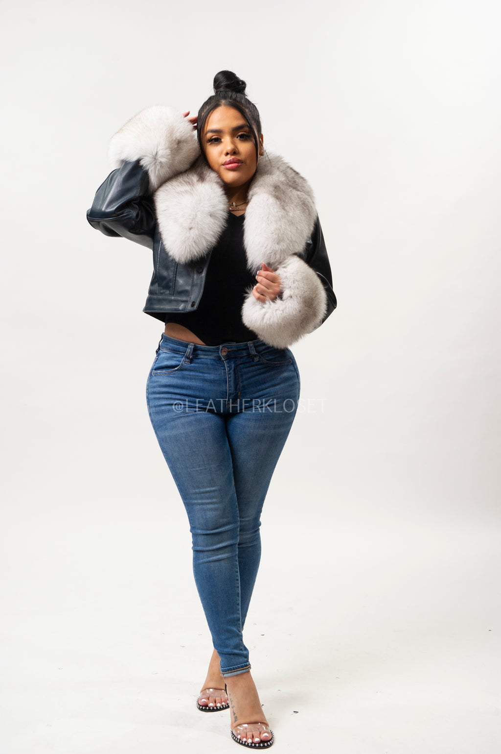 Women's Rose Jean Jacket Navy [Blue Fox]