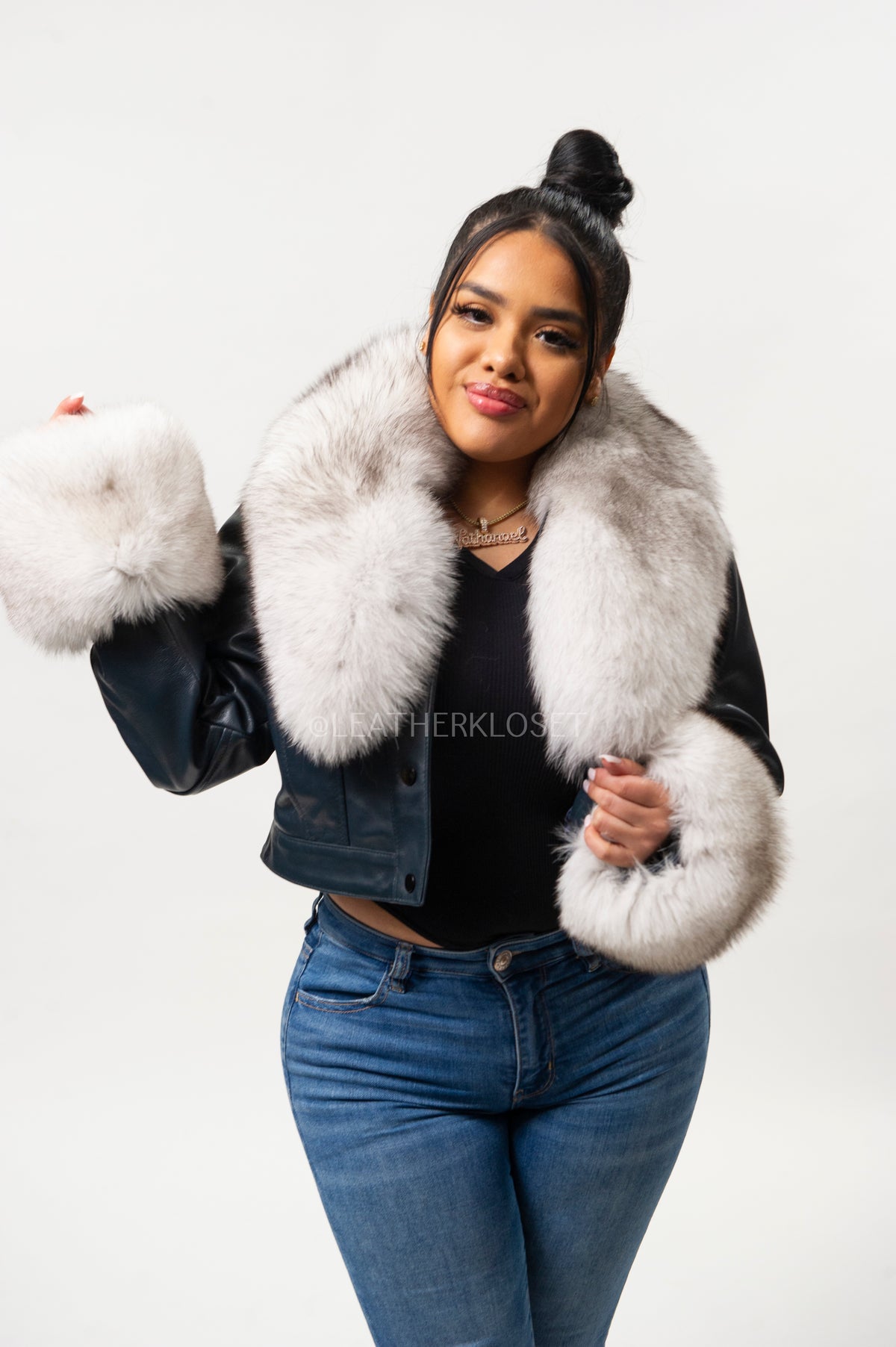 Women's Rose Jean Jacket Navy [Blue Fox]