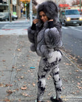 Women's Alaia Silver Fox Fur Bomber