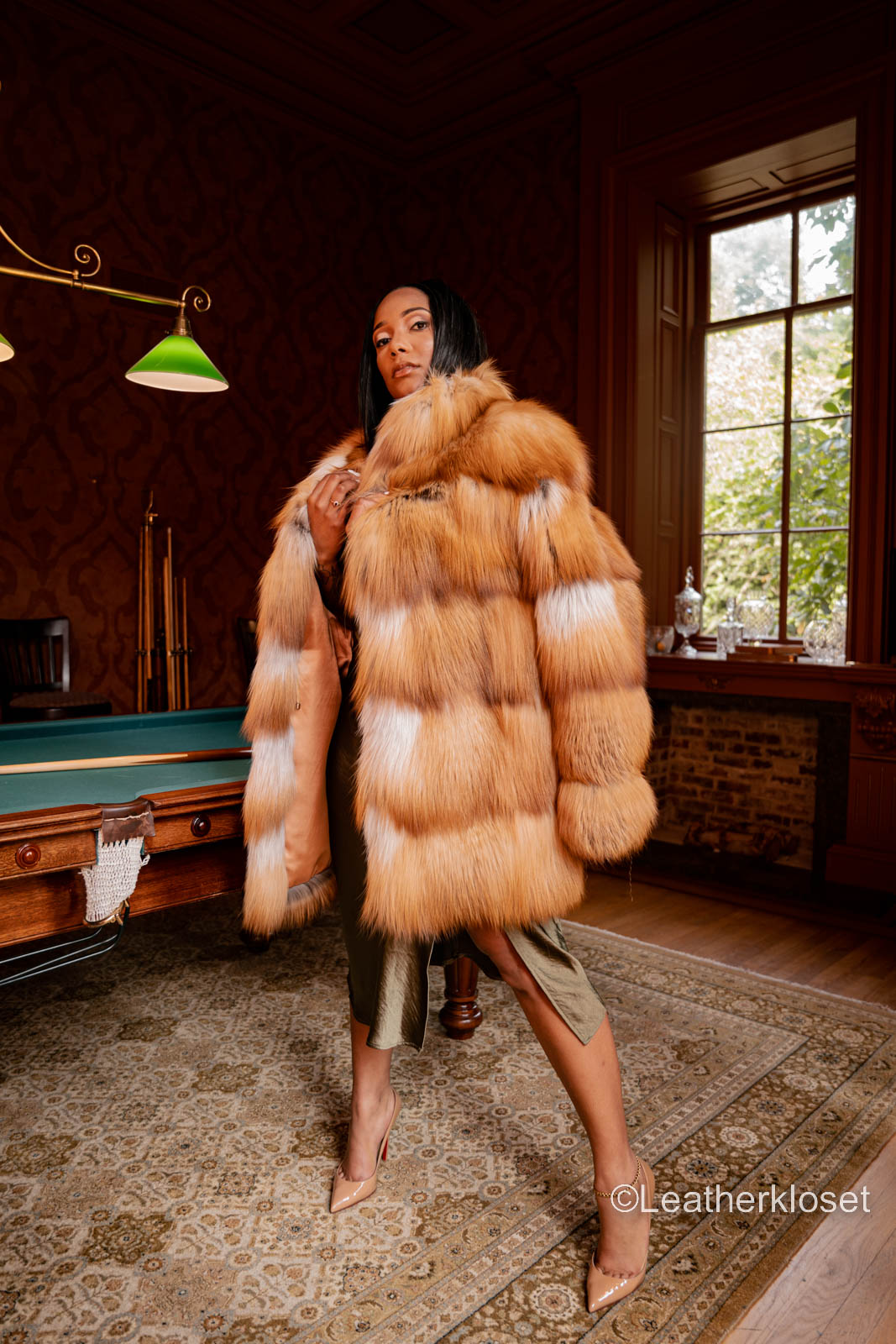 Women's Red Fox 3/4 Coat