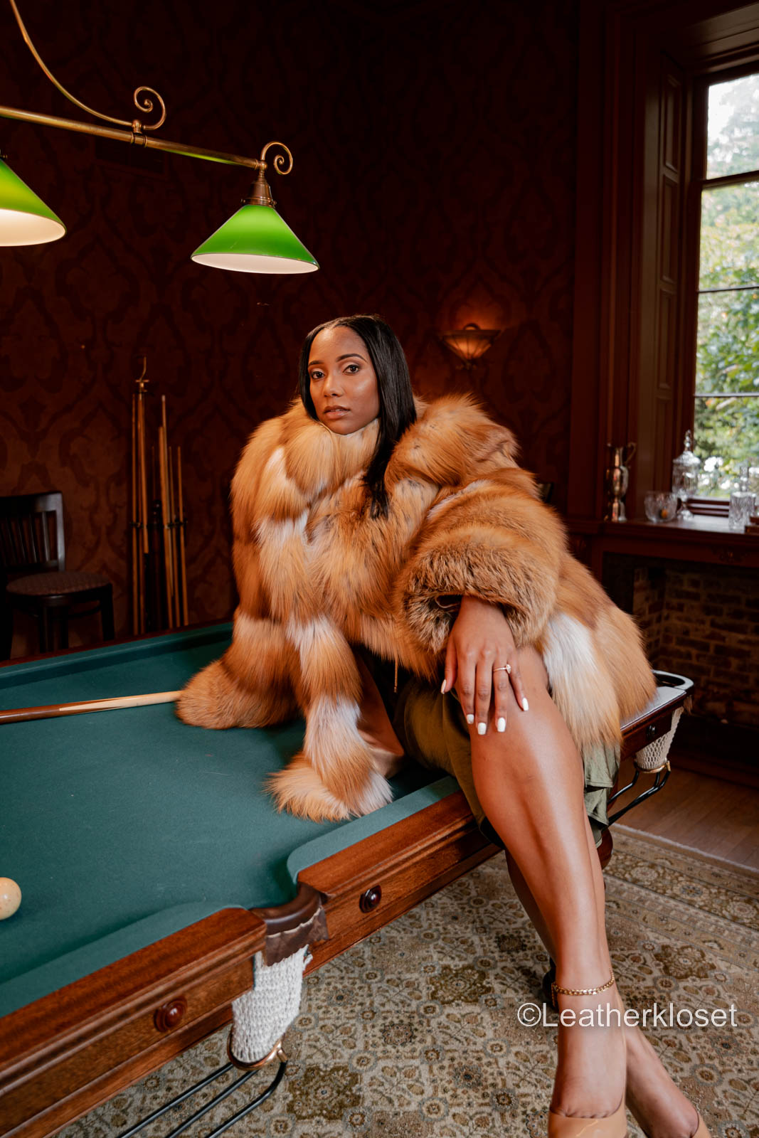 Women's Red Fox 3/4 Coat