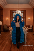 Women's Alia Fox Coat [Royal Blue]