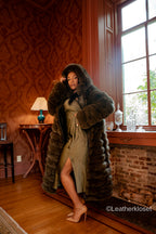 Women's Alia Fox Coat [Olive]