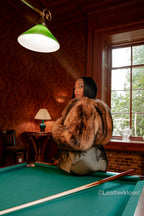 Women's London Crop Raccoon Bomber