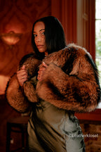 Women's London Crop Raccoon Bomber