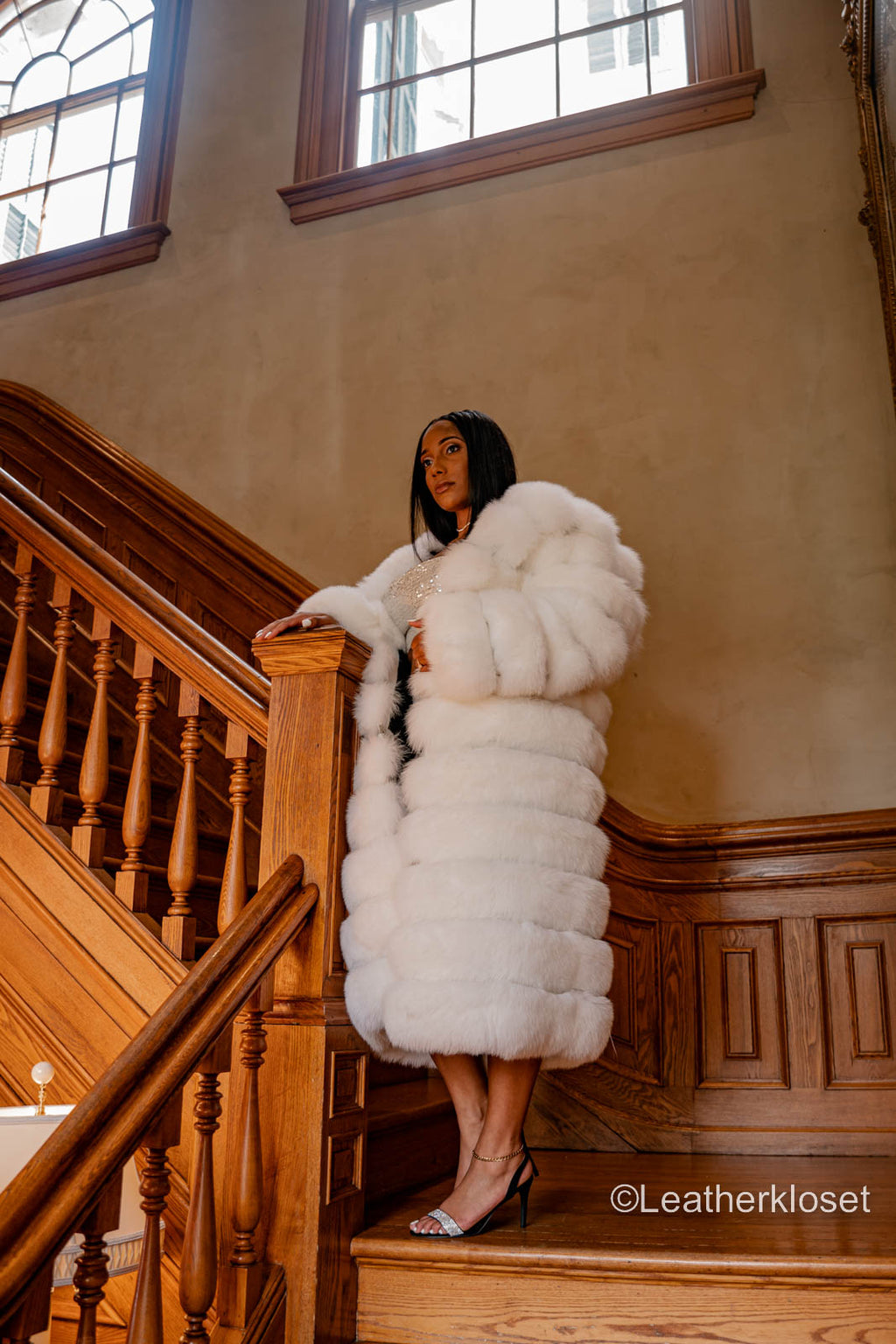 Women's Femina Fox Coat [White]