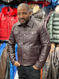 Men's Dylan Jacket Burgundy Leather
