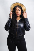 Women's BB Jacket With Premium Fur Hood [Raccoon Fur]