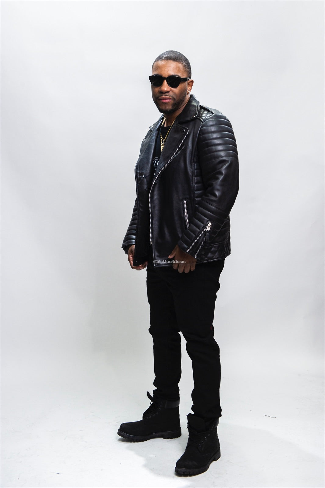 Men's Jay Biker Jacket Black