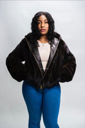 Women's Michelle Full Skin Mink Bomber Jacket