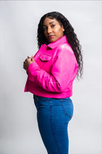 Women's Jean Jacket [Pink]