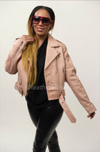 Women's Classic Biker Pink [ SLIM FIT]