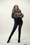 Women's Jay Biker Full Fox Fur [Silver Fox]