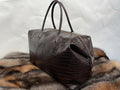 Chocolate Brown Bowler Bag