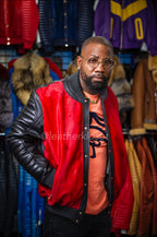 Men's Meek Bomber Jacket [Black/Red]