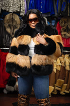 Women's Ava Fox Bomber Jacket Two Tone