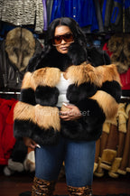 Women's Ava Fox Bomber Jacket Two Tone