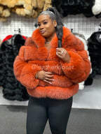 Women's Ava Fox Bomber Jacket [Burnt Orange]