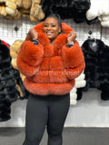 Women's Ava Fox Bomber Jacket [Burnt Orange]