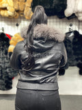 Women's BB Jacket With Premium Fox Fur Hood [Silver Fur]