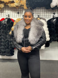 Women's Jay Biker Full Fox Fur [Silver Fur]