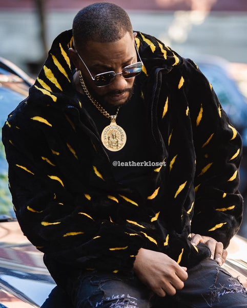 Men's Mink Tiger Stripe Mink – LeatherKloset